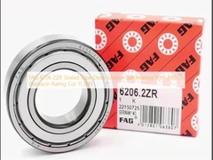 FAG 6206 2ZR  Sealed Type Deep Groove Ball Bearing With ABEC5 Precision Rating Cor 11.3kN