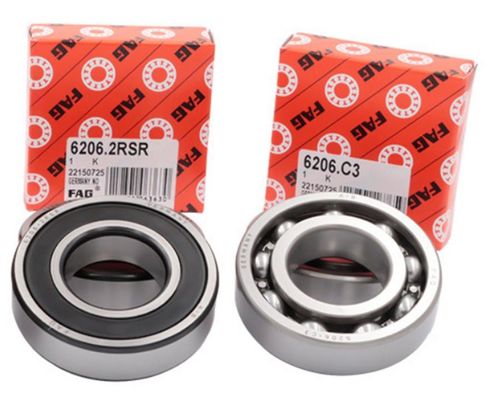 6206 Deep Groove Ball Bearing 11000 R/Min Grease Lubricated 30x62x16mm