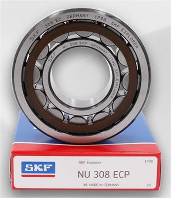 SKF NU308ECP Cylindrical Roller Bearing P4 Precision  Chrome Steel Gcr15 For Heavy Machinery
