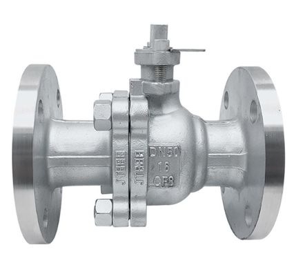 Die Casting Soft Sealed Ball Valve Flanged Joint  PTFE  Valve Seat Material 1.6MPa Pressure